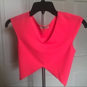 necessary clothing crop top hot pink size S